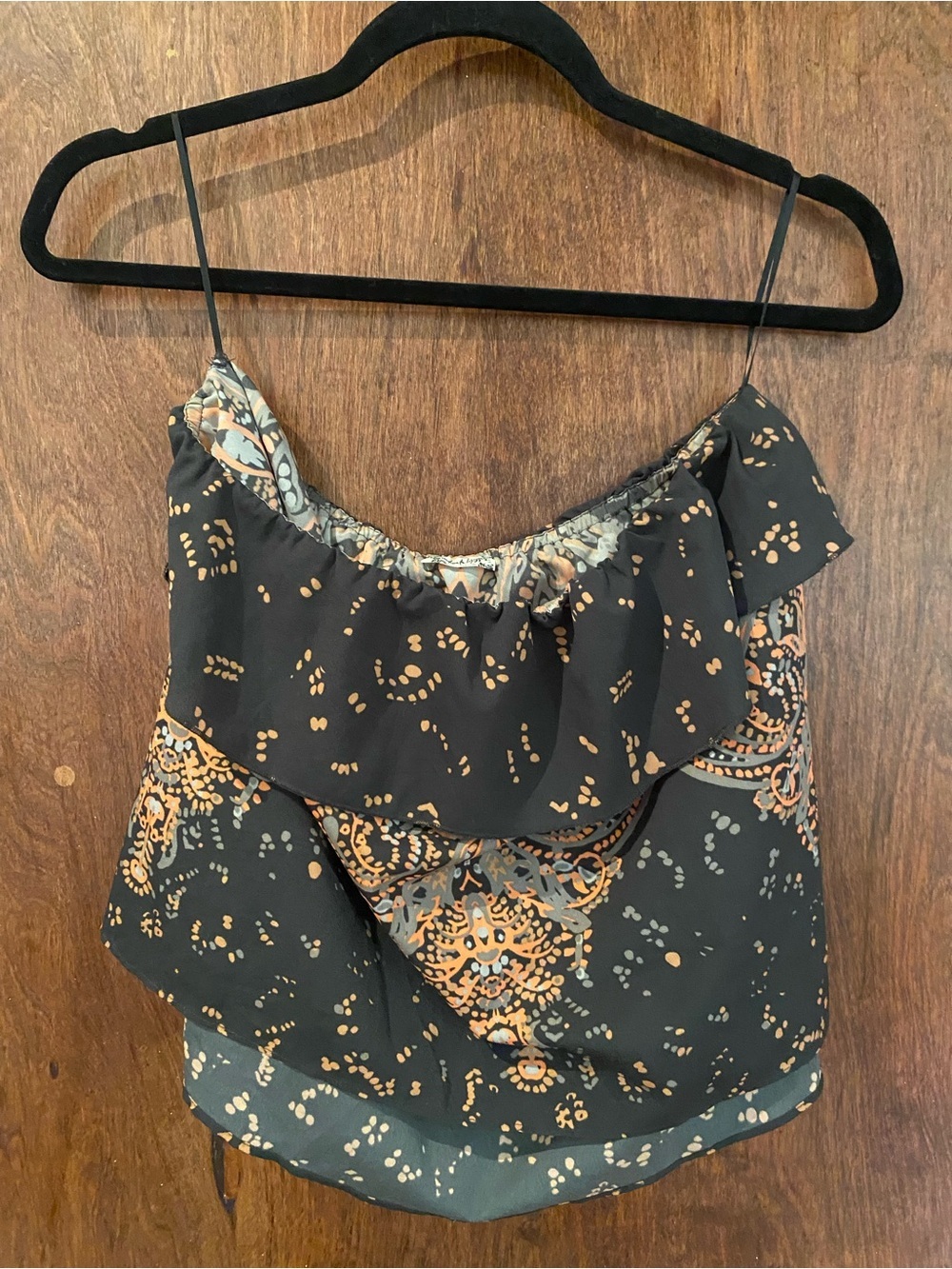 [Intimately by| Free People Paisley Print Strapless Shirt - Picture 6 of 9